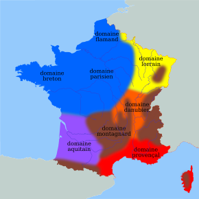 Ici figure une carte des six grands domaines climatiques français, décrits dans le paragraphe ci-contre.