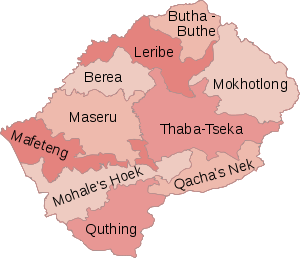 Lesotho subdivisions fr.svg